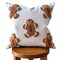 Mini Gingerbread Christmas Pillow Cover – 18" Square White Canvas | Busa Designs